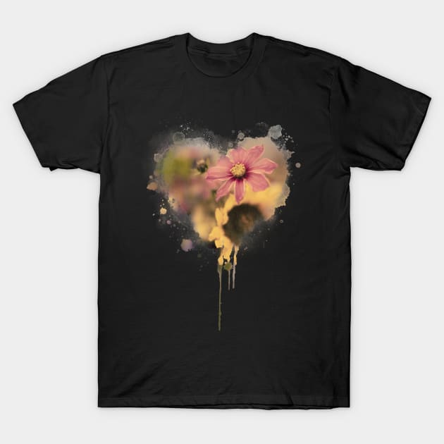 Flower Heart T-Shirt by Little Birds